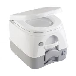 Dometic - SeaLand 974MSD Portable Toilet 2.6 Gallon - Grey w/Brackets