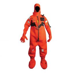 Mustang Neoprene Cold Water Immersion Suit w/Harness - Adult Oversized - Red
