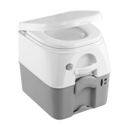 Dometic - SeaLand 975MSD Portable Toilet 5.0 Gallon - Grey w/Brackets