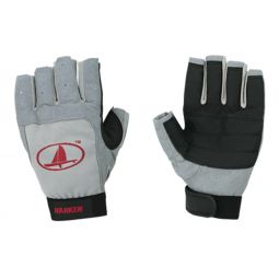 Harken Sport Sailing Glove Classic 3/4 Finger - Grey/Black/Red