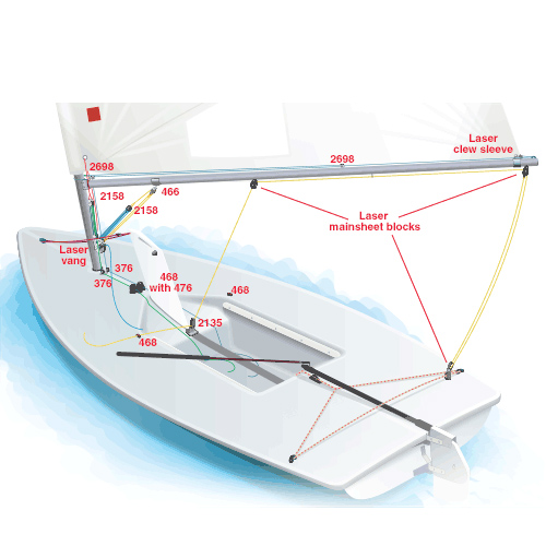 laser sailboat rigging diagram