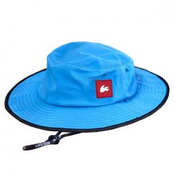 Rooster Wide Brimmed UV Hat - Blue