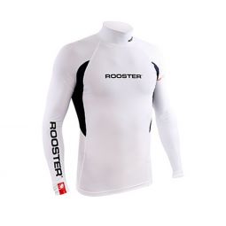 Rooster Rash Top Long Sleeve - White