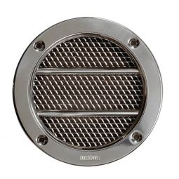 Vetus Round Air Suction Vent Type 110, with Stainless Steel Grille and Plastic Housing