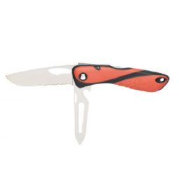 Wichard Offshore Serrated Knife with Shackler - Orange