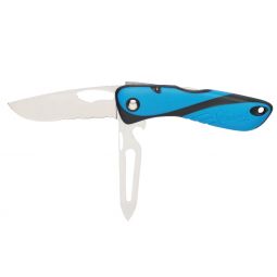 Wichard Offshore Serrated Knife with Shackler - Blue