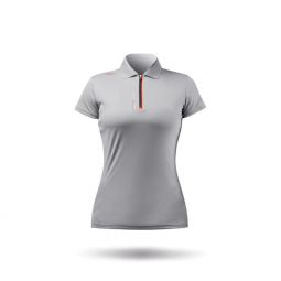 Zhik UV Active Zip Sports Polo (Women) - Grey