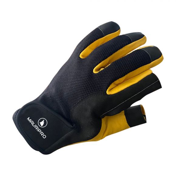 MAURIPRO Apparel - Sailing Gloves - Long Fingers (Yellow